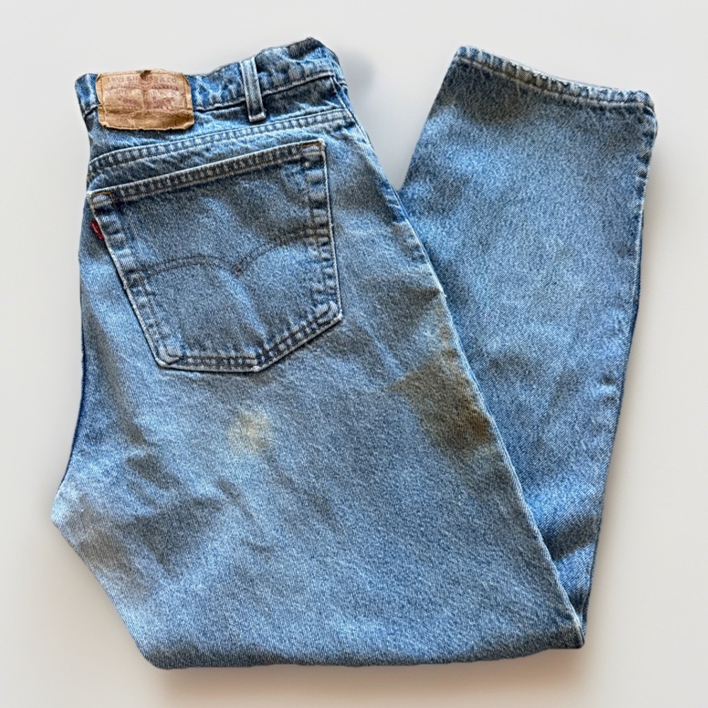 Vintage Levis 550 Jeans Mens 36 x 28 Relaxed Fit 90s‎ Denim Tapered Leg Blue